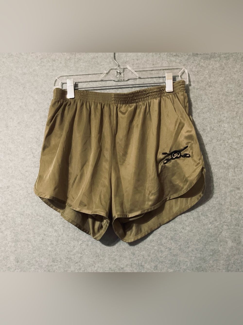 Soffe coyote brown Athletic Shorts with Black Logo Sz XL
